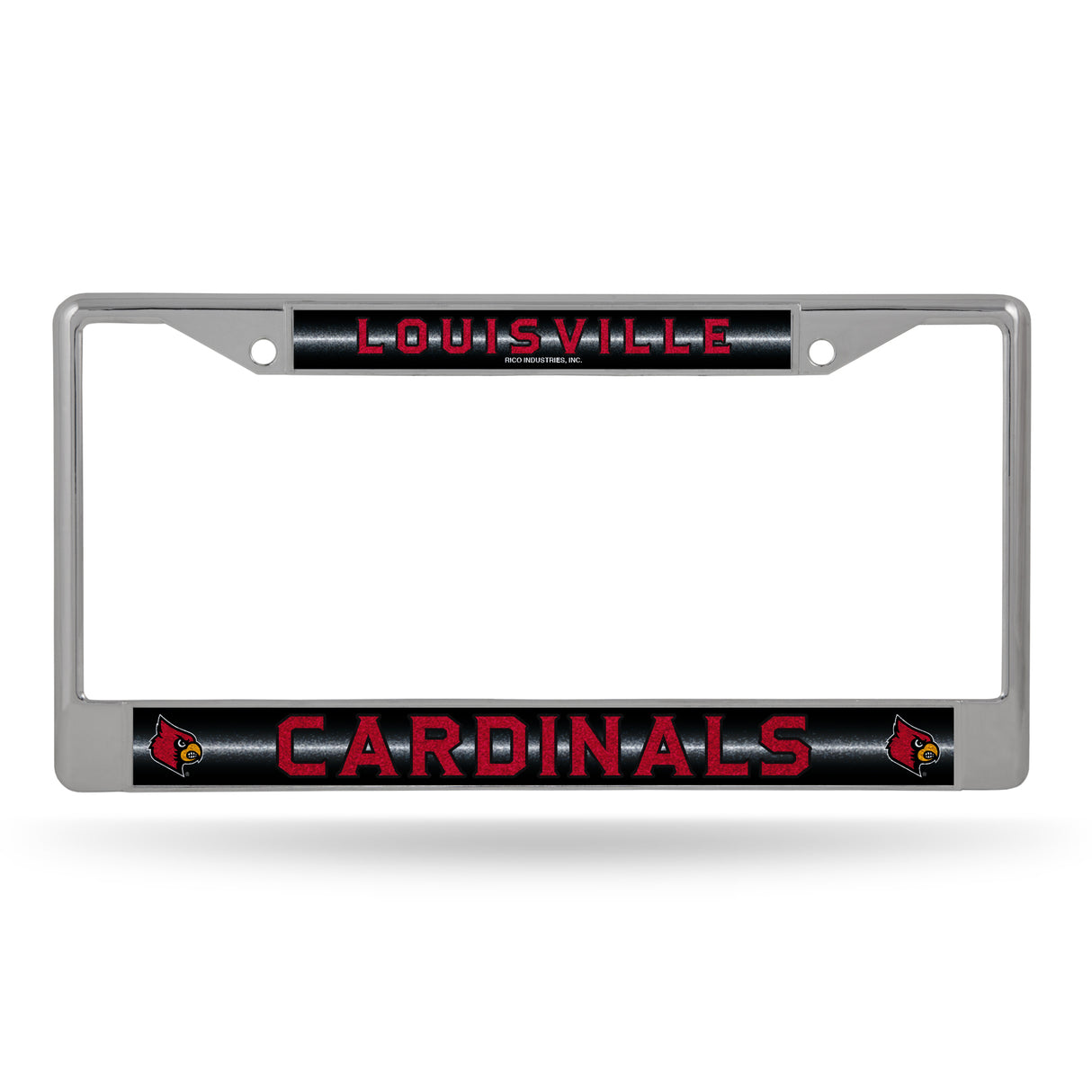 NCAA Louisville Cardinals Chrome Glitter License Plate Frame Fan Gear NCAA Louisville Cardinals