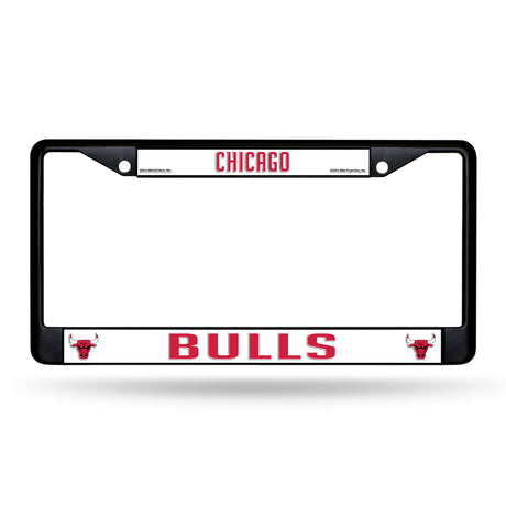 NBA Chicago Bulls Black Chrome License Plate Frame Fan Gear NBA Chicago Bulls