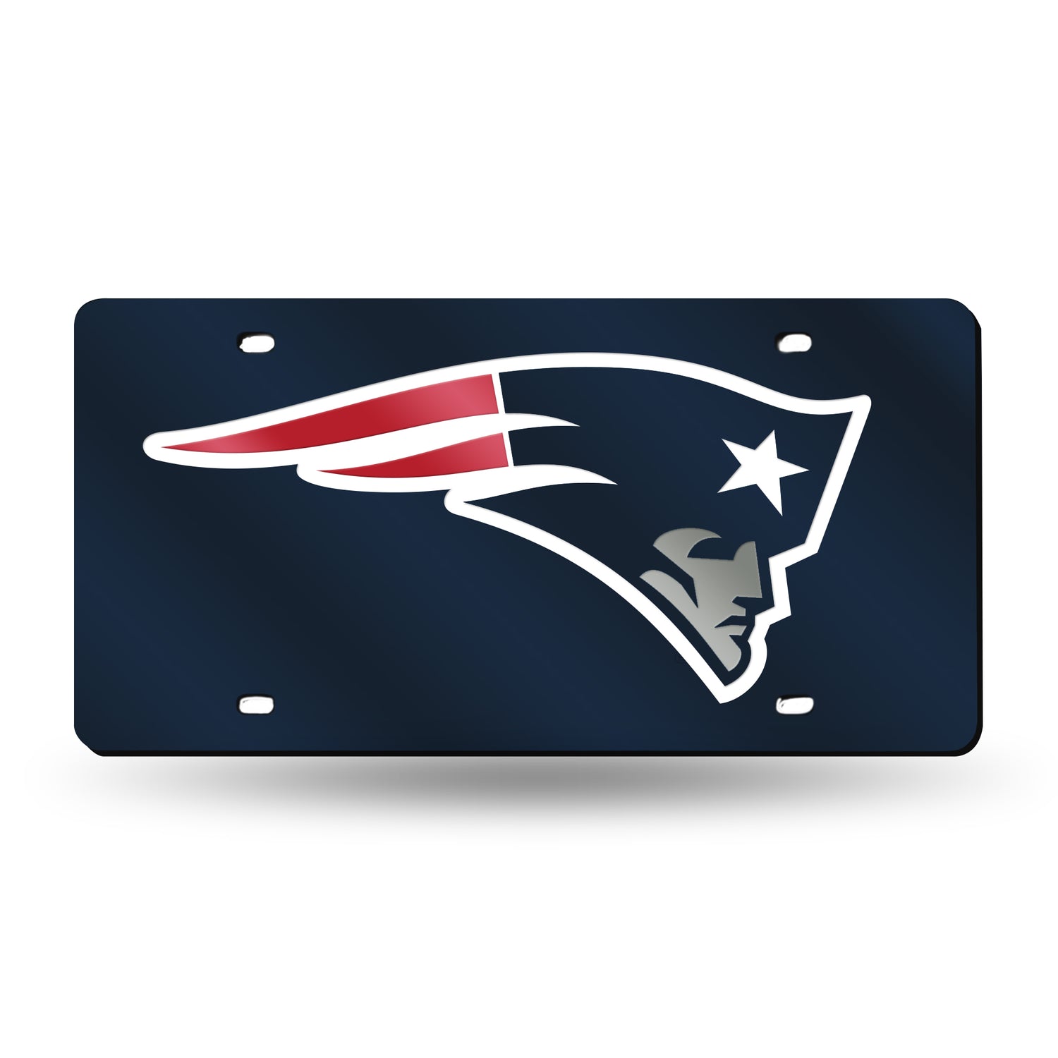 NFL New England Patriots Laser Cut License Plate Tag Fan Gear NFL New England Patriots