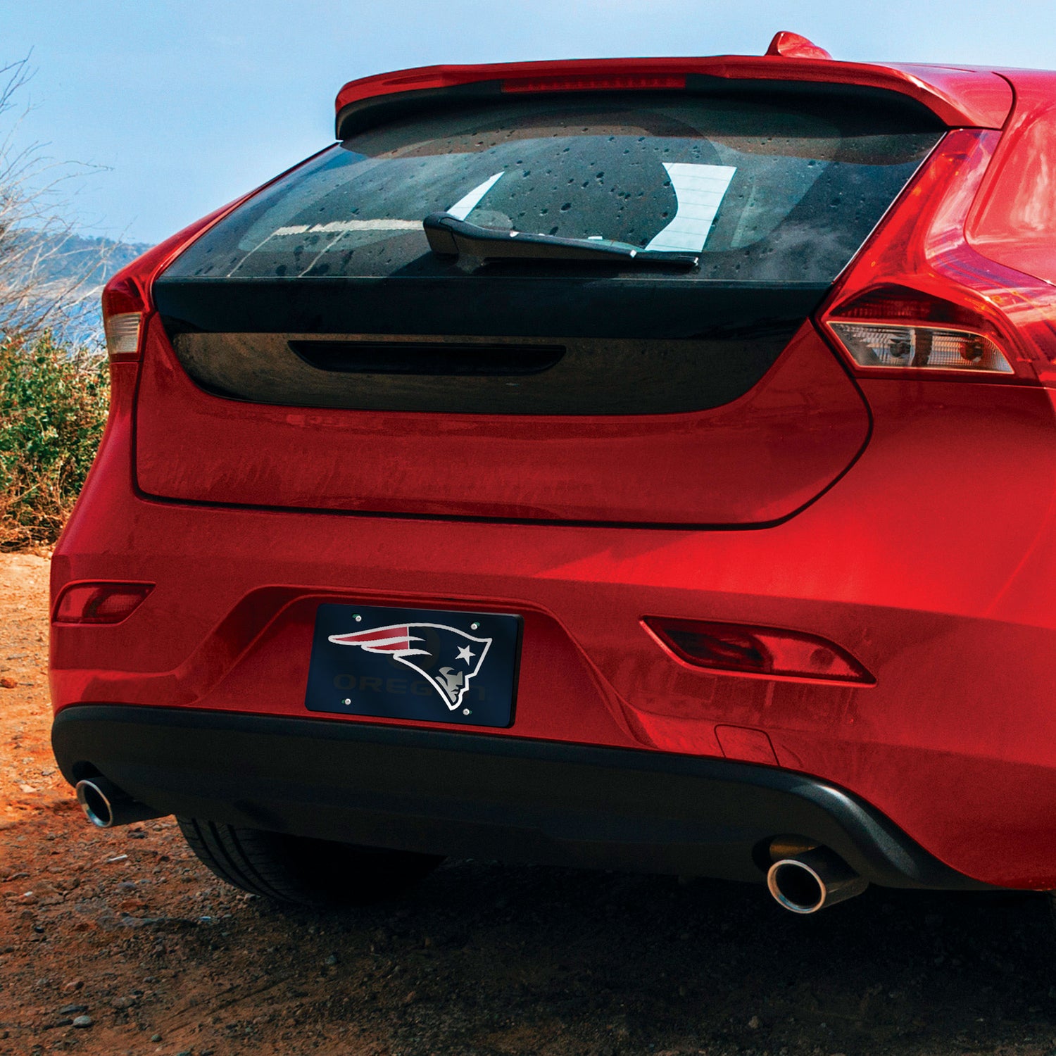 NFL New England Patriots Laser Cut License Plate Tag Fan Gear NFL New England Patriots