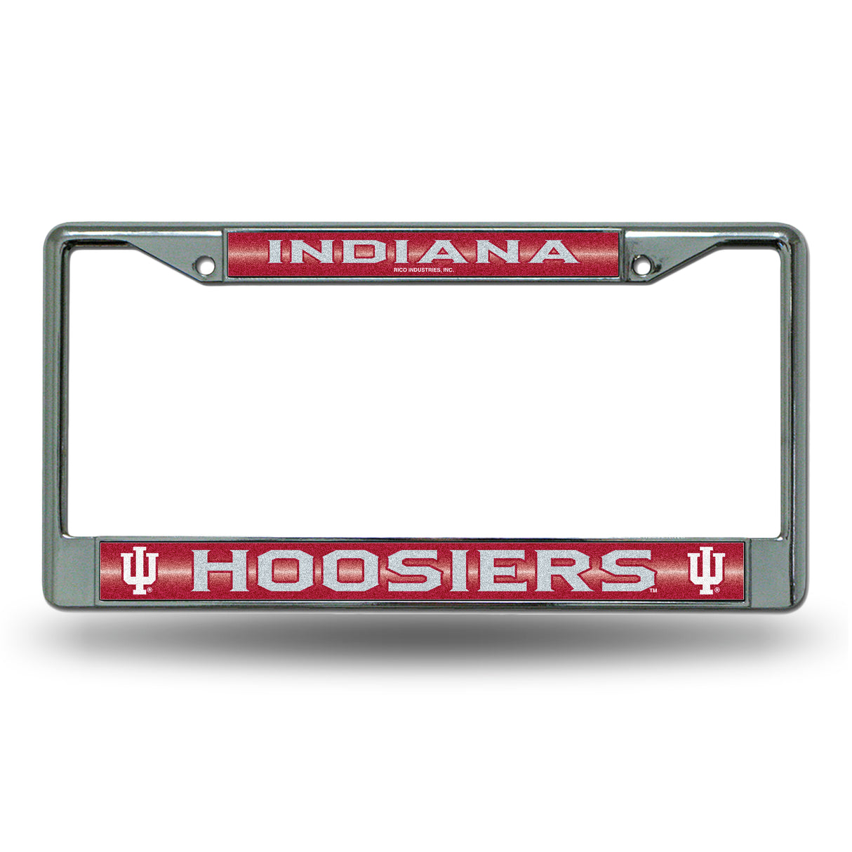 NCAA Indiana Hoosiers Chrome Glitter License Plate Frame Fan Gear NCAA Indiana Hoosiers