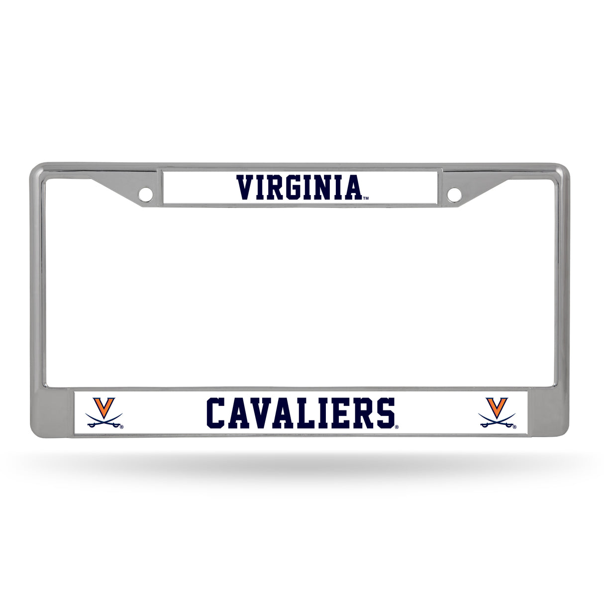 NCAA Virginia Cavaliers Chrome License Plate Frame Fan Gear NCAA Virginia Cavaliers