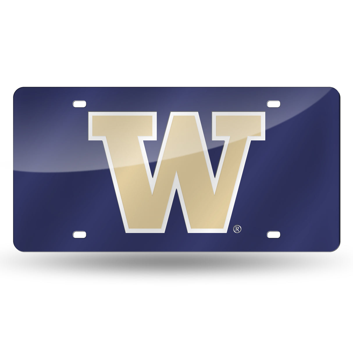 NCAA Washington Huskies Laser Cut Automobile Tag Fan Gear NCAA Washington Huskies