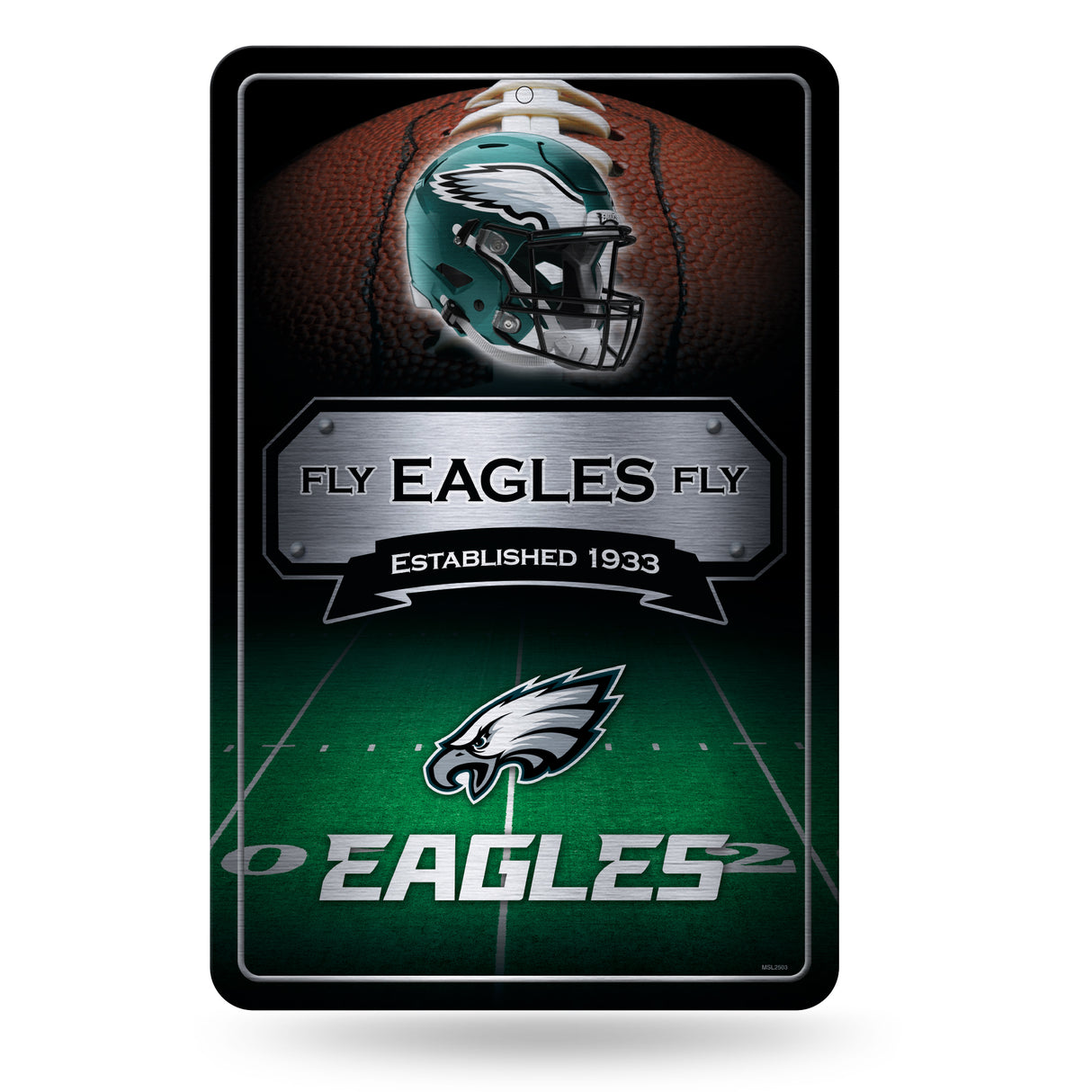 NFL Philadelphia Eagles Large Metal Sign Fan Gear NFL Philadelphia Eagles