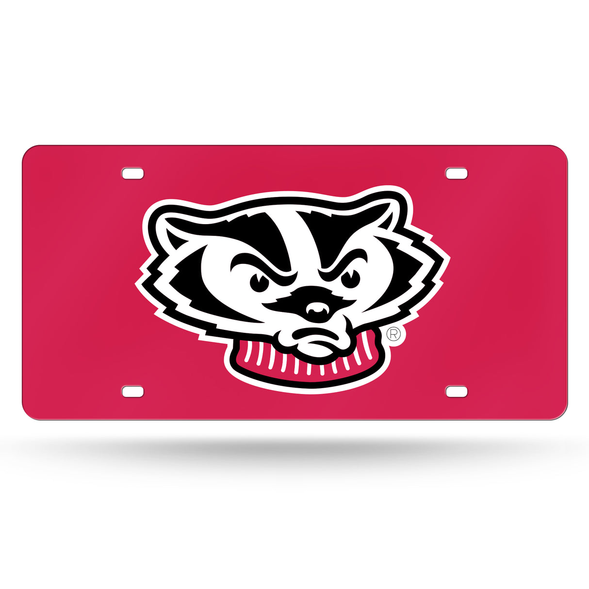 NCAA Wisconsin Badgers Laser Cut Automobile Tag Fan Gear NCAA Wisconsin Badgers