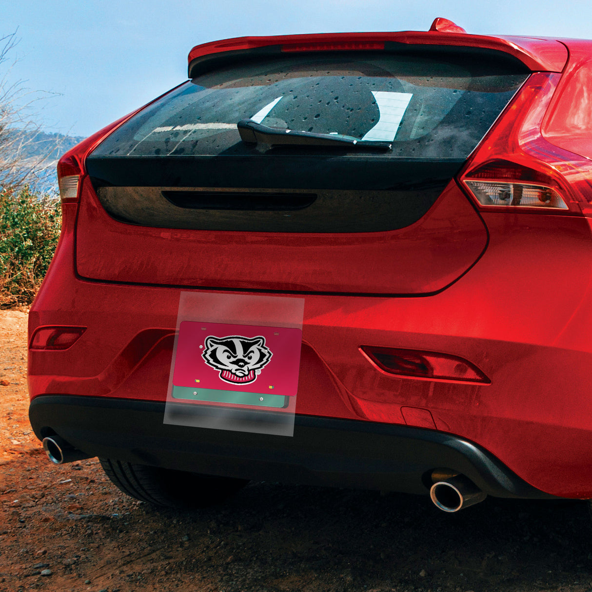 NCAA Wisconsin Badgers Laser Cut Automobile Tag Fan Gear NCAA Wisconsin Badgers