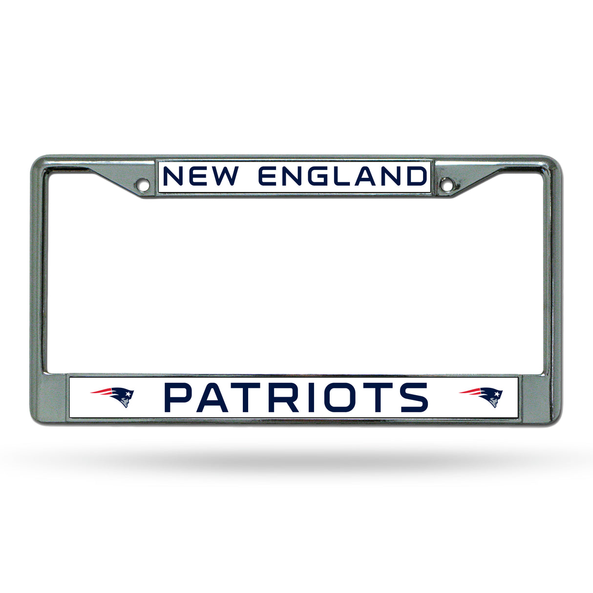 NFL New England Patriots Chrome License Plate Frame Fan Gear NFL New England Patriots