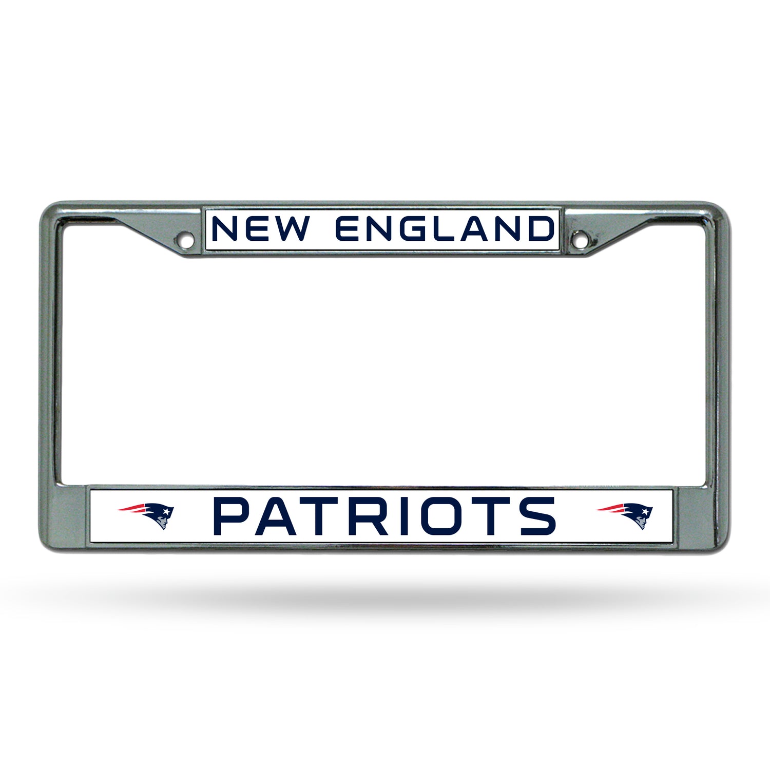 NFL New England Patriots Chrome License Plate Frame Fan Gear NFL New England Patriots