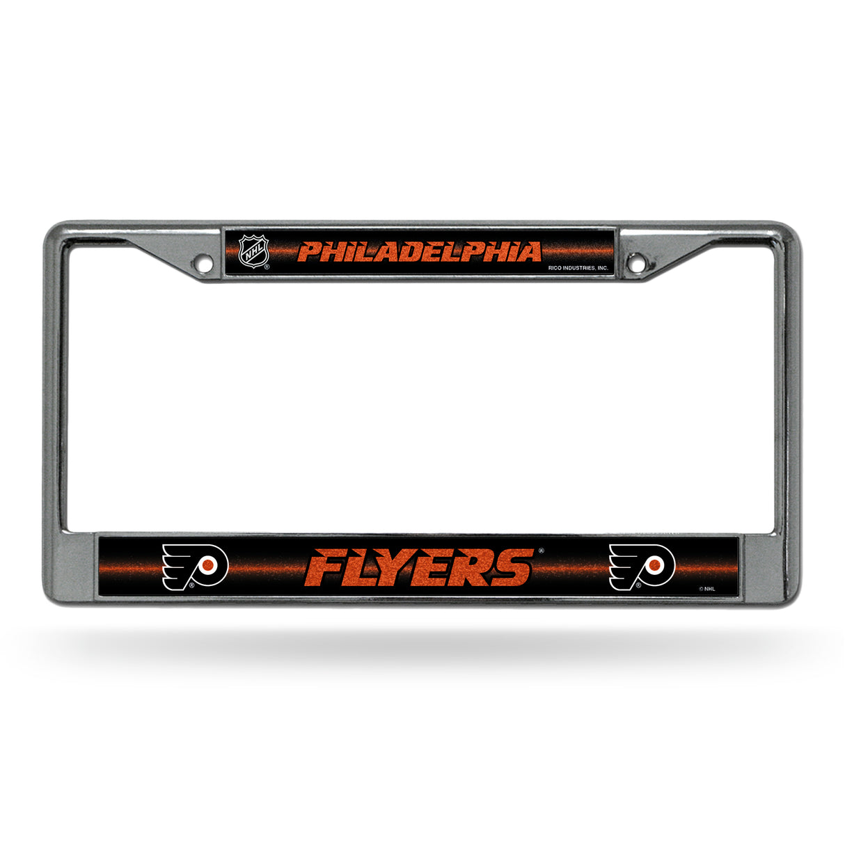 NHL Philadelphia Flyers Chrome Glitter License Plate Frame Fan Gear NHL Philadelphia Flyers