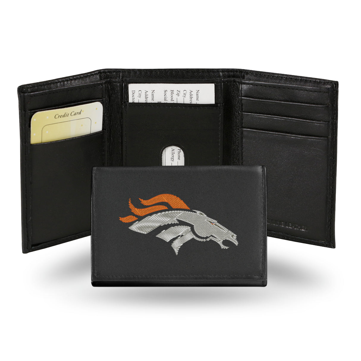 NFL Denver Broncos Tri-Fold Wallet Fan Gear NFL Denver Broncos