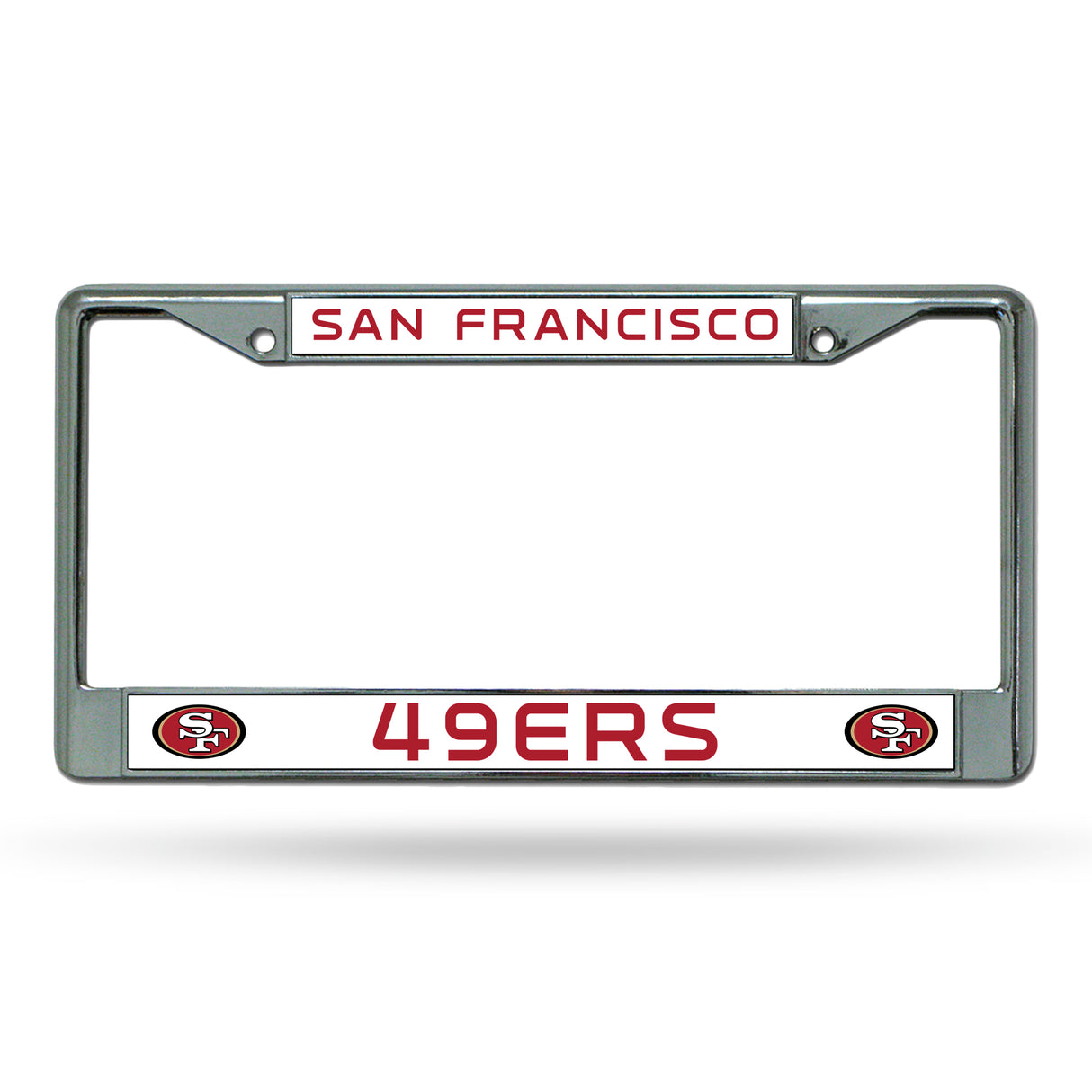NFL San Francisco 49ers Chrome License Plate Frame Fan Gear NFL San Francisco 49ers