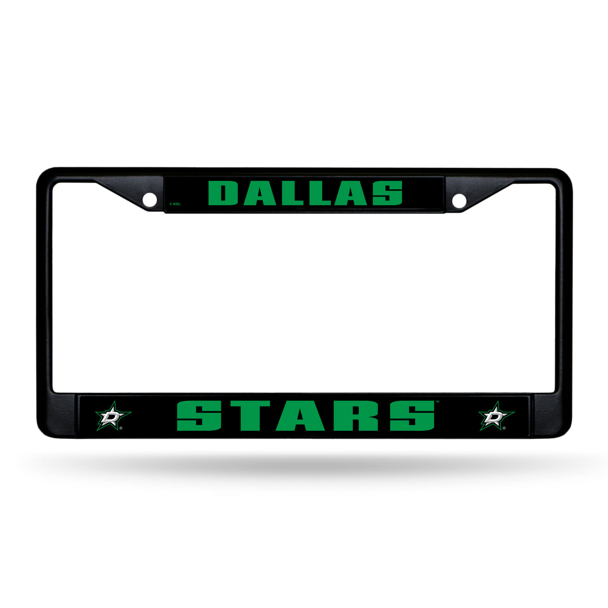 NHL Dallas Stars Black Chrome License Plate Frame Fan Gear NHL Dallas Stars