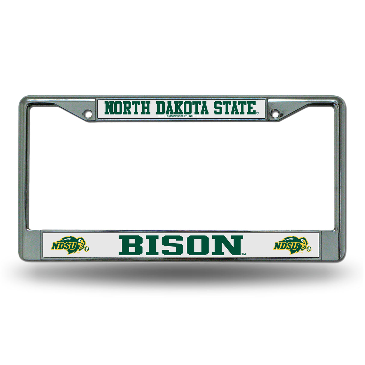 NCAA North Dakota State Bisons Chrome License Plate Frame Fan Gear NCAA North Dakota State Bisons