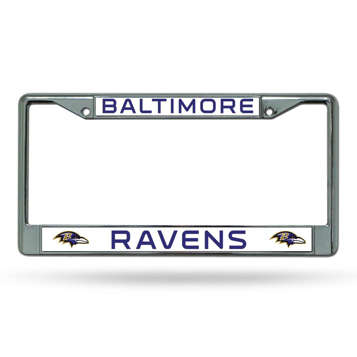NFL Baltimore Ravens Chrome License Plate Frame Fan Gear NFL Baltimore Ravens