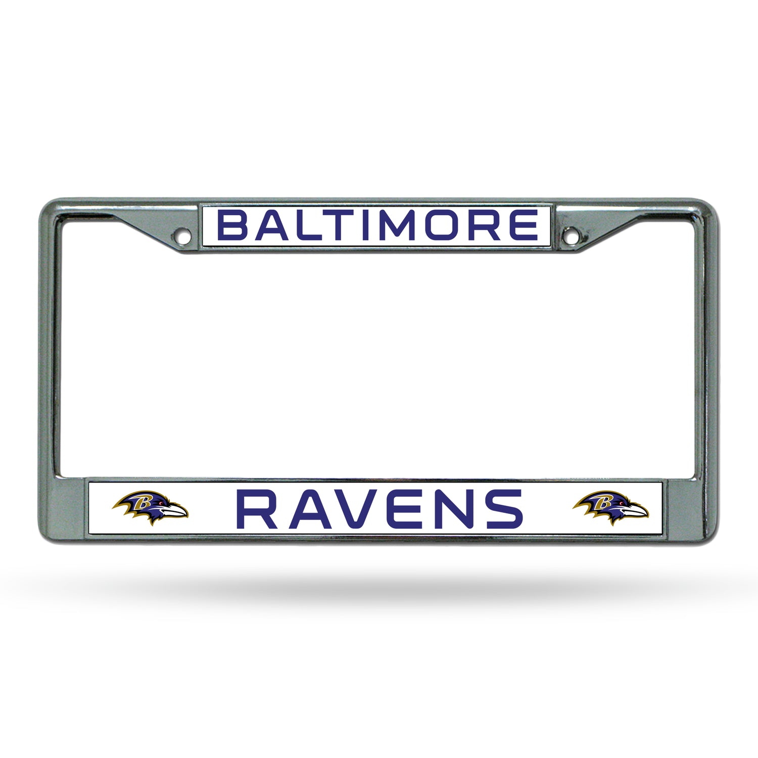 NFL Baltimore Ravens Chrome License Plate Frame Fan Gear NFL Baltimore Ravens