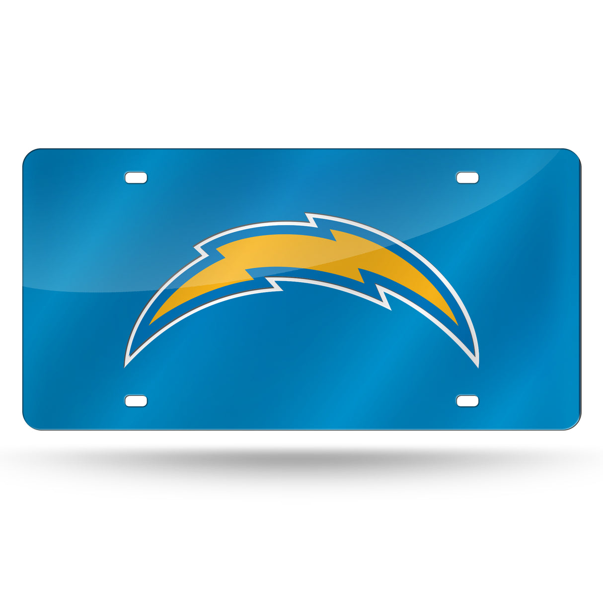 NFL Los Angeles Chargers Laser Cut License Plate Tag Fan Gear NFL Los Angeles Chargers