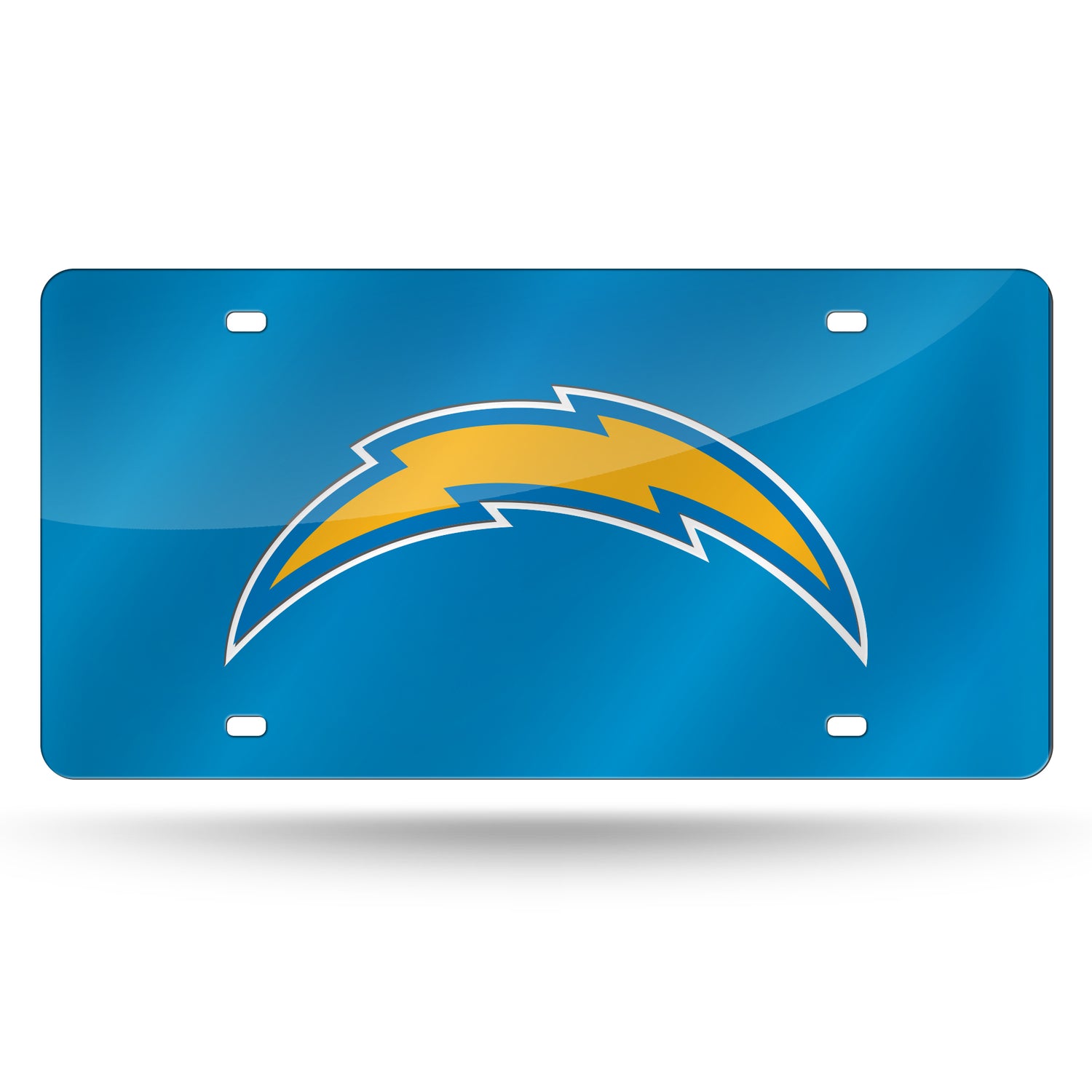 NFL Los Angeles Chargers Laser Cut License Plate Tag Fan Gear NFL Los Angeles Chargers