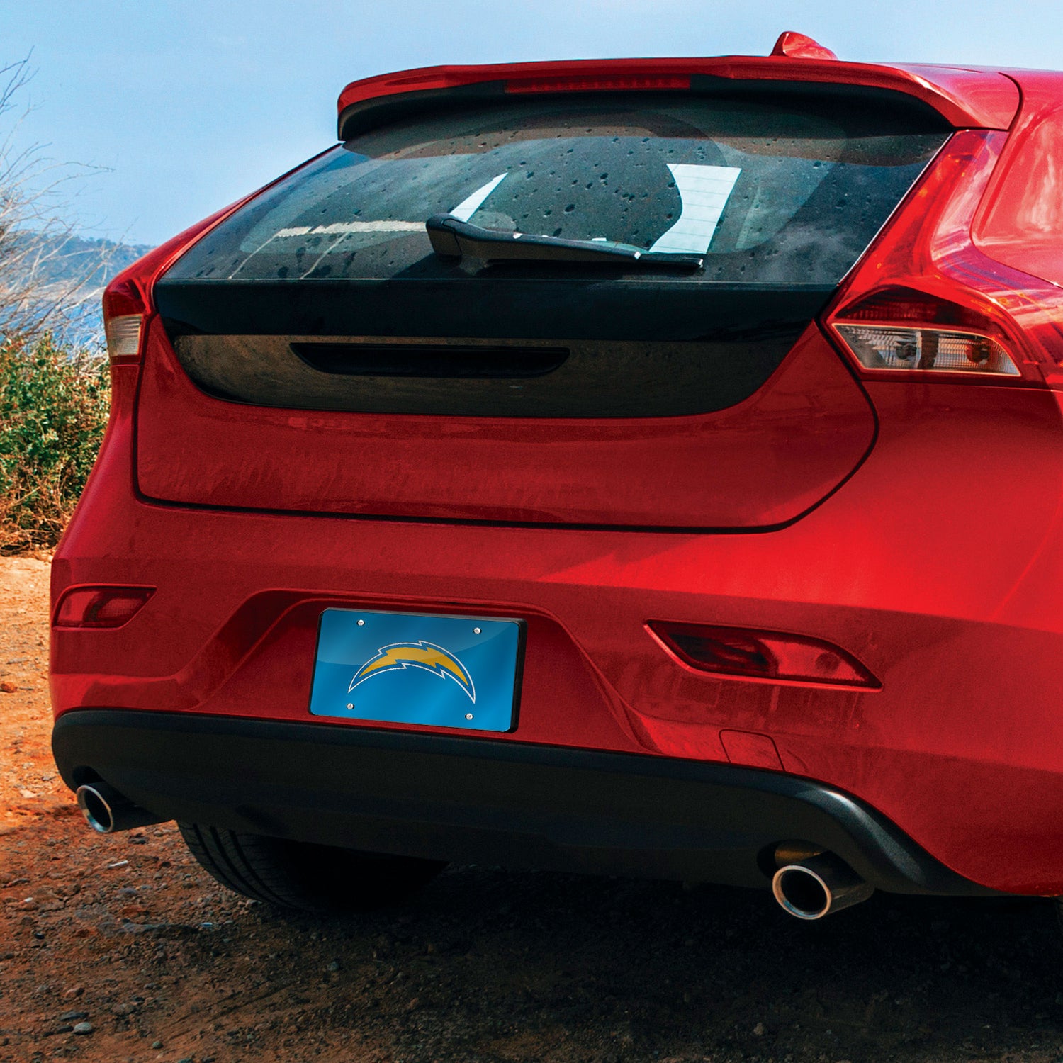 NFL Los Angeles Chargers Laser Cut License Plate Tag Fan Gear NFL Los Angeles Chargers