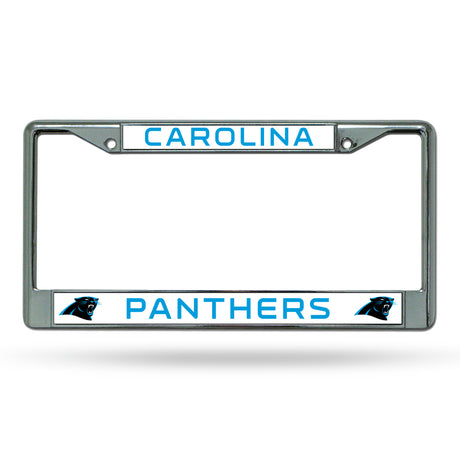 NFL Carolina Panthers Chrome License Plate Frame Fan Gear NFL Carolina Panthers