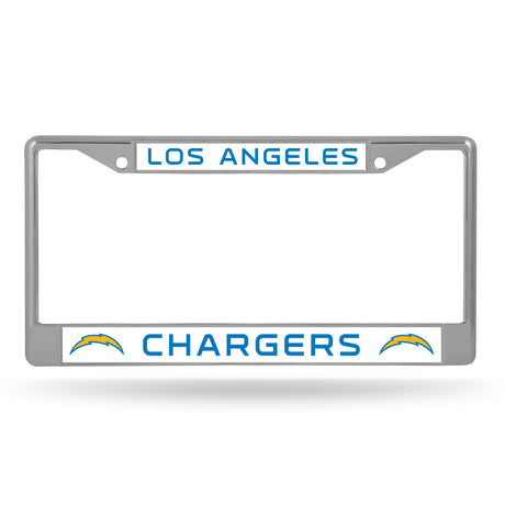 NFL Los Angeles Chargers Chrome License Plate Frame Fan Gear NFL Los Angeles Chargers