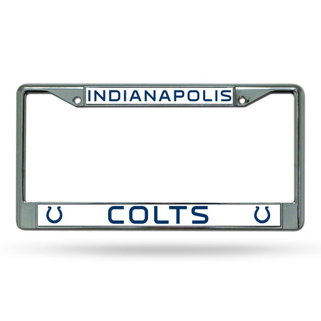 NFL Indianapolis Colts Chrome License Plate Frame Fan Gear NFL Indianapolis Colts