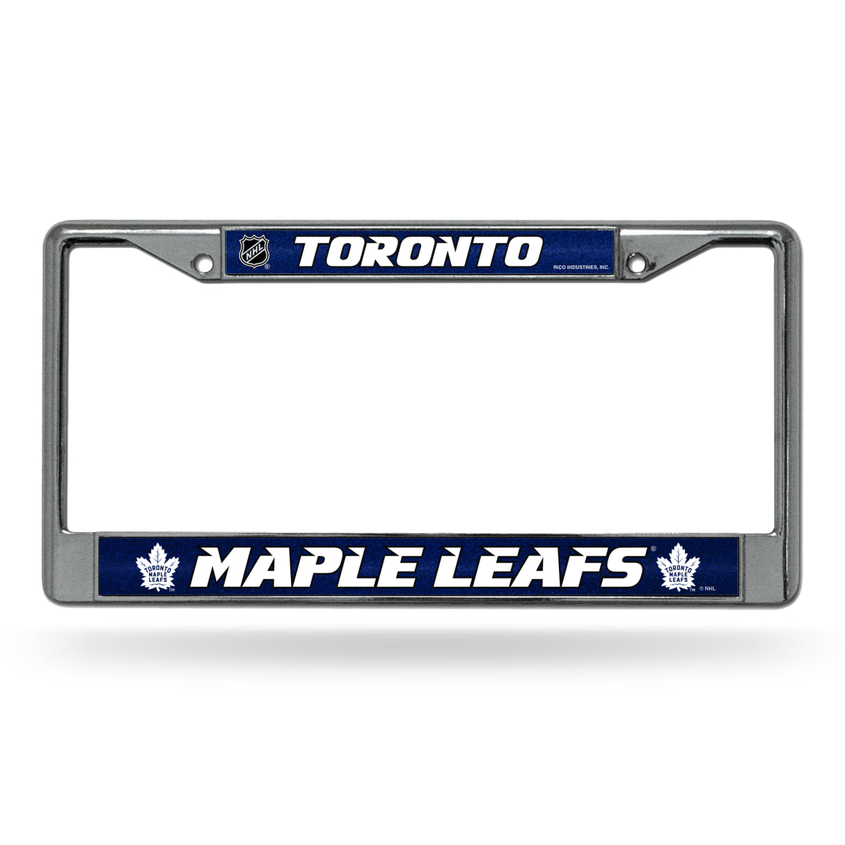 NHL Toronto Maple Leafs Chrome Glitter License Plate Frame Fan Gear NHL Toronto Maple Leafs