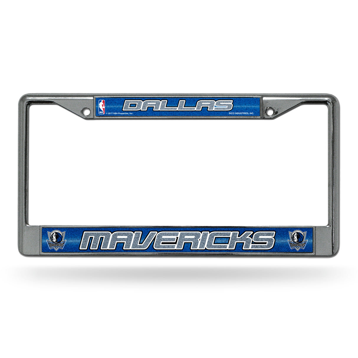 NBA Dallas Mavericks Chrome Glitter License Plate Frame Fan Gear NBA Dallas Mavericks