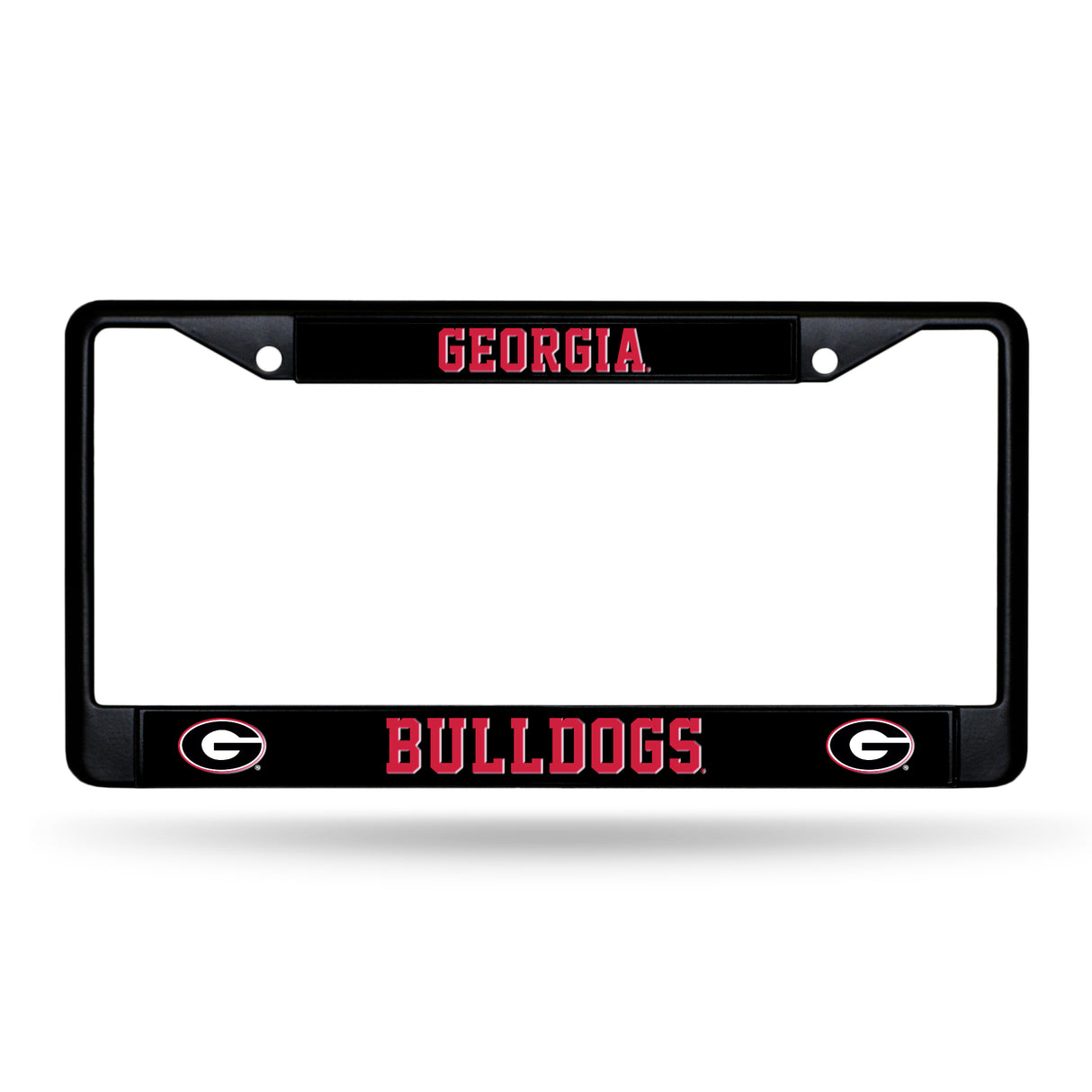 NCAA Georgia Bulldogs Black Chrome License Plate Frame Fan Gear NCAA Georgia Bulldogs