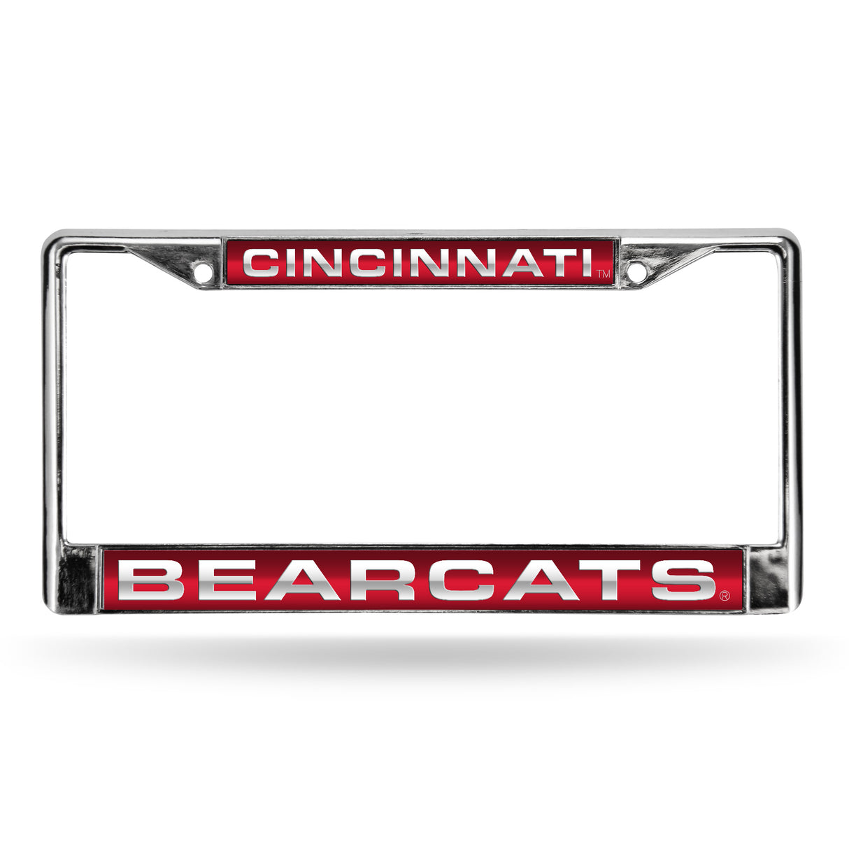 NCAA Cincinnati Bearcats Laser Cut Chrome License Plate Frame Fan Gear NCAA Cincinnati Bearcats