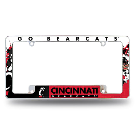NCAA Cincinnati Bearcats All Over Chrome License Plate Frame Fan Gear NCAA Cincinnati Bearcats