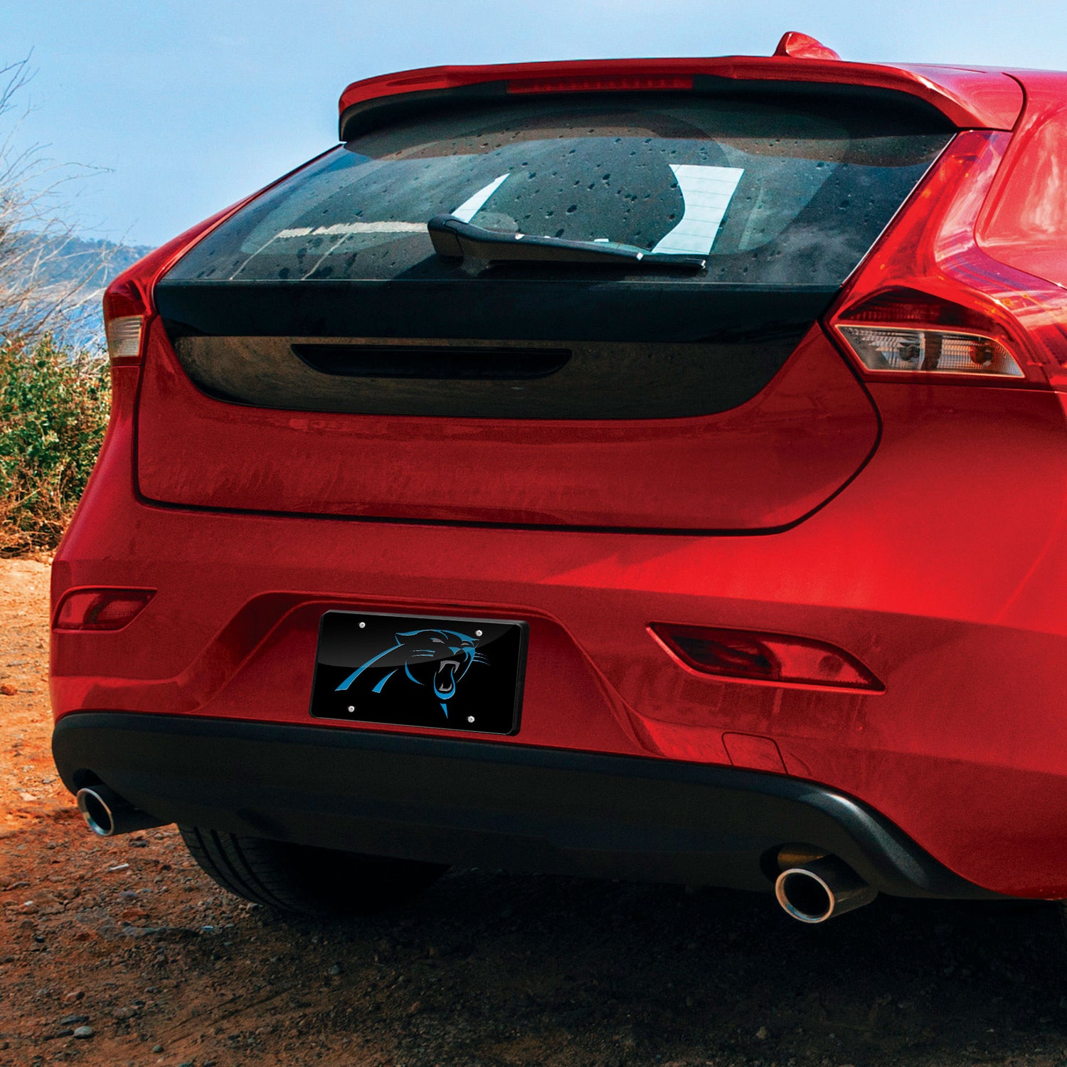 NFL Carolina Panthers Laser Cut License Plate Tag Fan Gear NFL Carolina Panthers