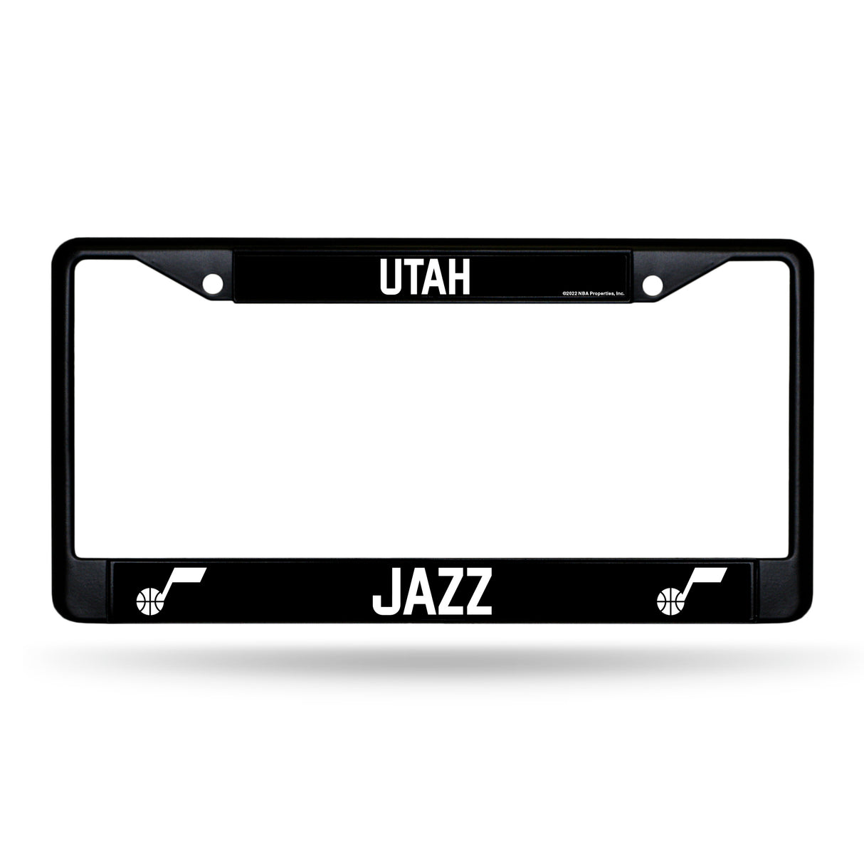 NBA Utah Jazz Black Chrome License Plate Frame Fan Gear NBA Utah Jazz