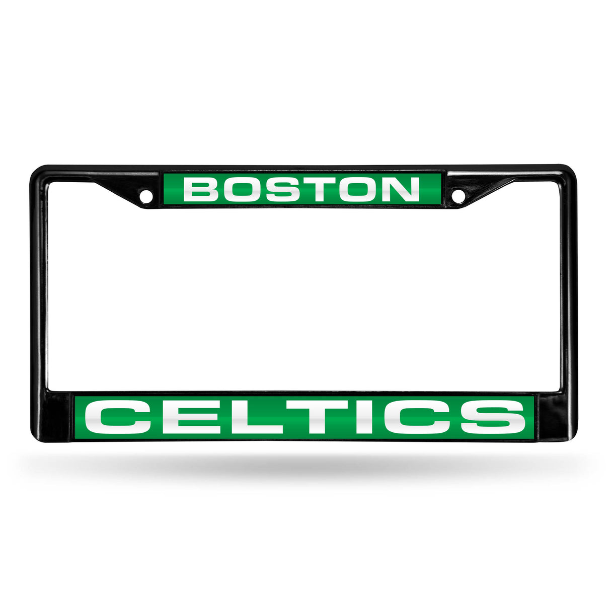 NBA Boston Celtics Laser Cut Black Chrome License Plate Frame Fan Gear NBA Boston Celtics