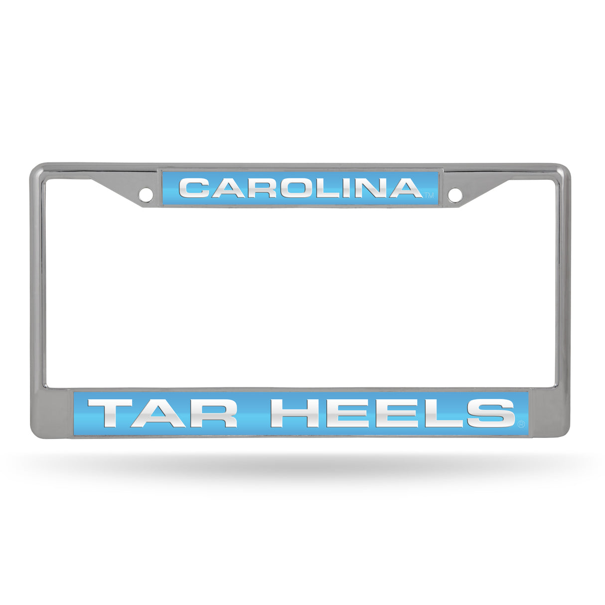 NCAA North Carolina Tar Heels Laser Cut Chrome License Plate Frame Fan Gear NCAA North Carolina Tar Heels