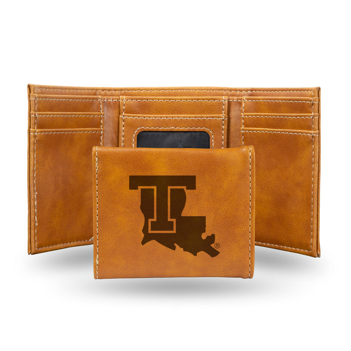 NCAA Louisiana Tech Bulldogs Laser Engraved Tri-Fold Wallet Fan Gear NCAA Louisiana Tech Bulldogs