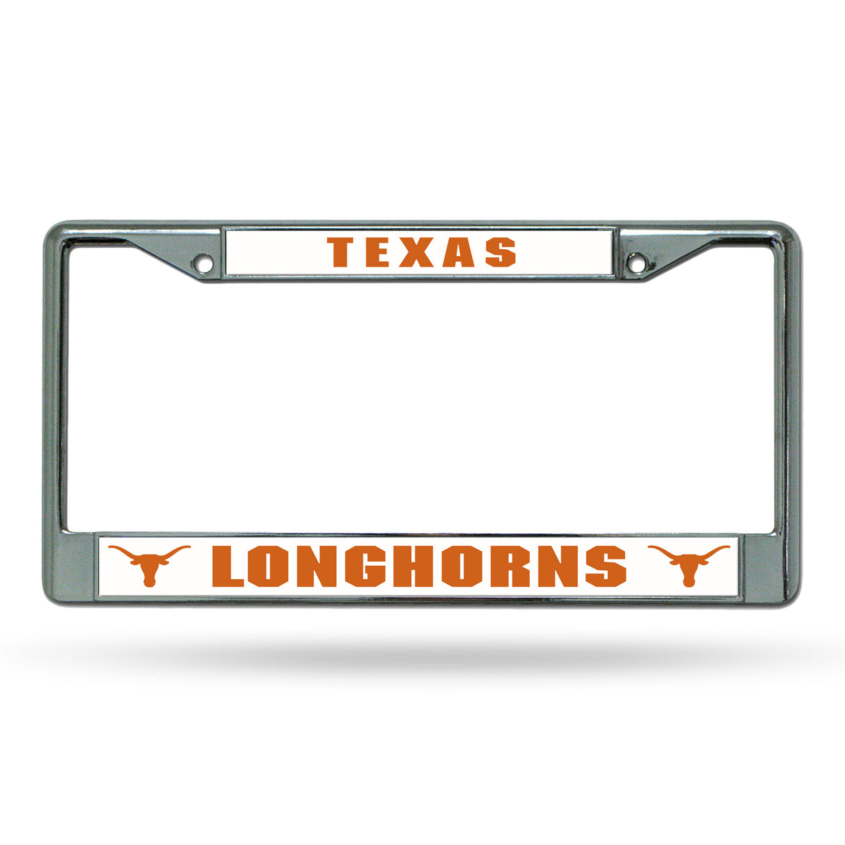 NCAA Texas Longhorns Chrome License Plate Frame Fan Gear NCAA Texas Longhorns