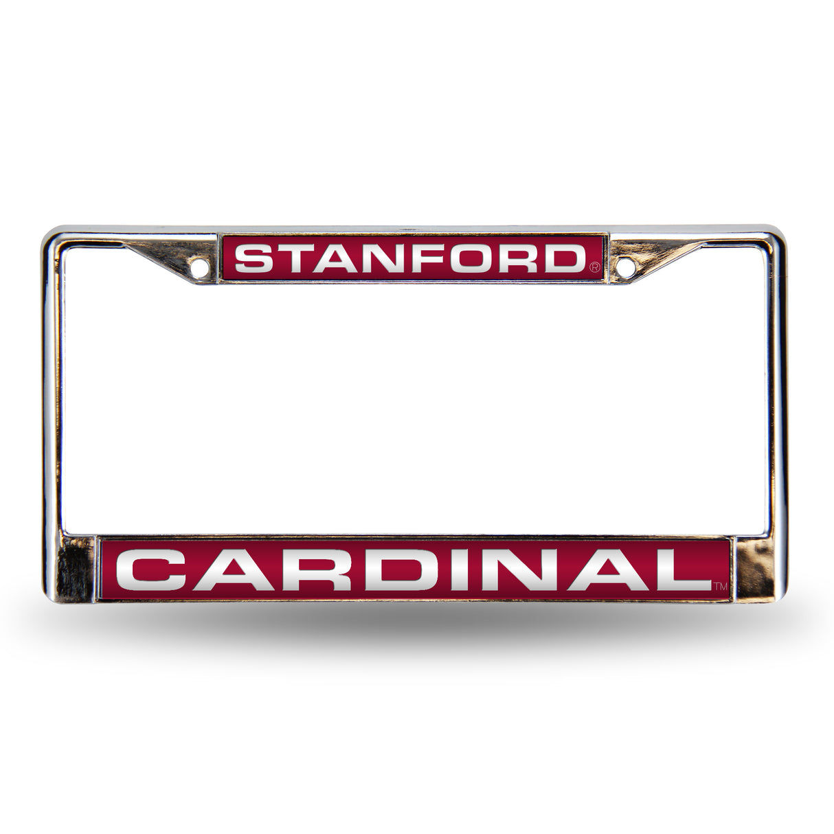 NCAA Stanford Cardinal Laser Cut Chrome License Plate Frame Fan Gear NCAA Stanford Cardinal