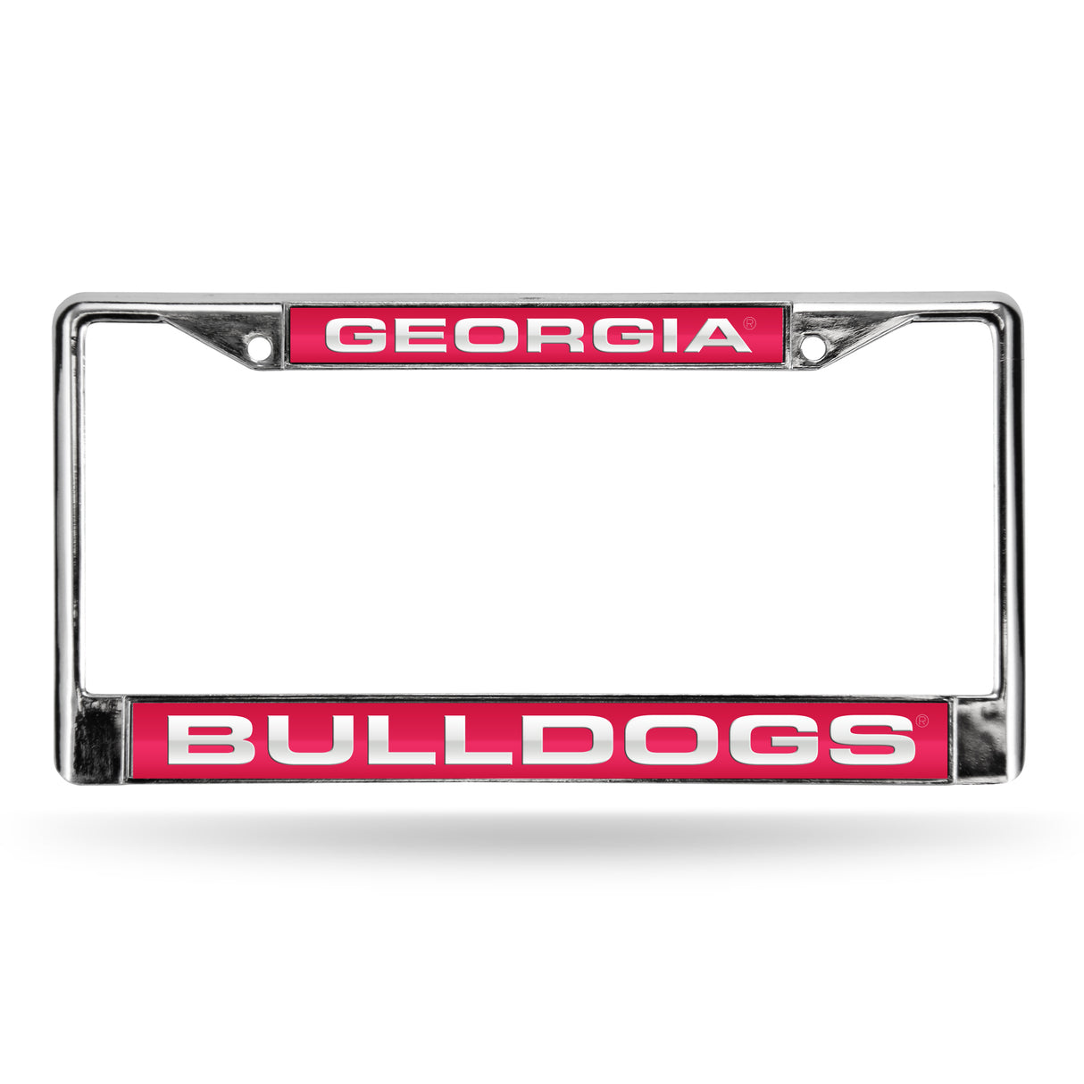 NCAA Georgia Bulldogs Laser Cut Chrome License Plate Frame Fan Gear NCAA Georgia Bulldogs