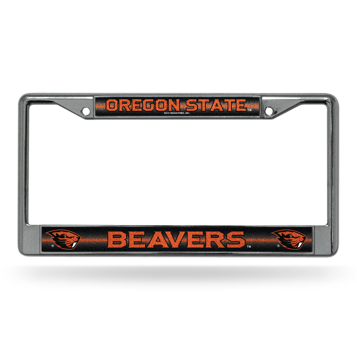 NCAA Oregon State Beavers Chrome Glitter License Plate Frame Fan Gear NCAA Oregon State Beavers