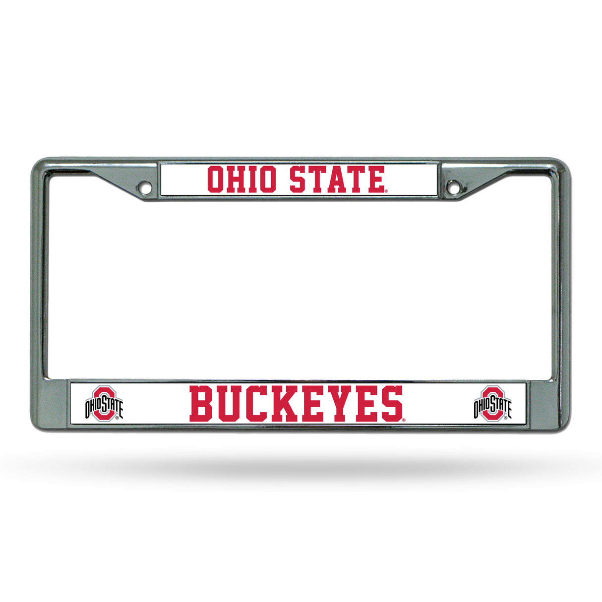 NCAA Ohio State Buckeyes Chrome License Plate Frame Fan Gear NCAA Ohio State Buckeyes