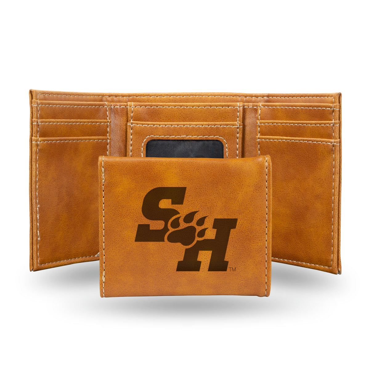 NCAA Sam Houston State Bearkats Laser Engraved Tri-Fold Wallet Fan Gear NCAA Sam Houston State Bearkats