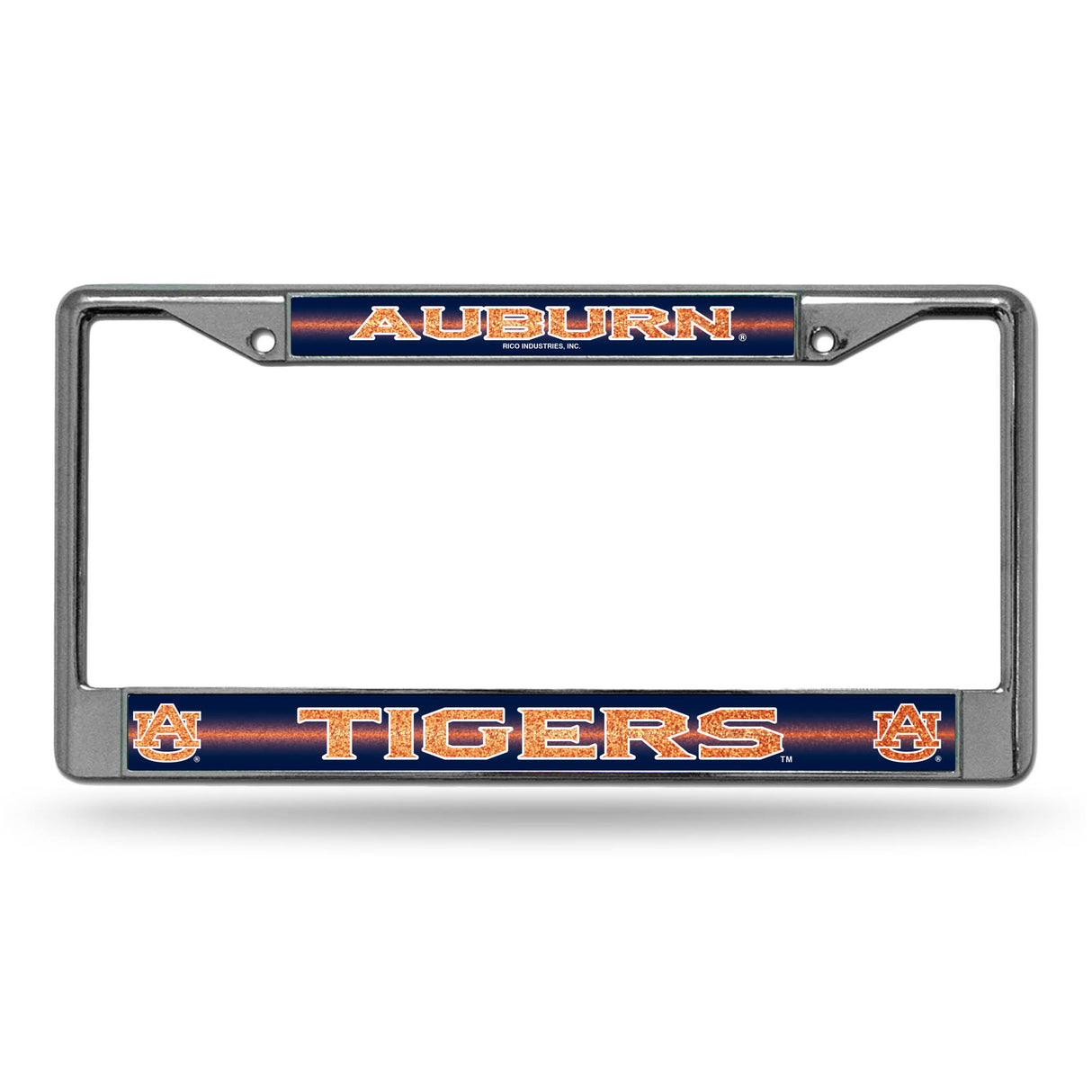 NCAA Auburn Tigers Chrome Glitter License Plate Frame Fan Gear NCAA Auburn Tigers