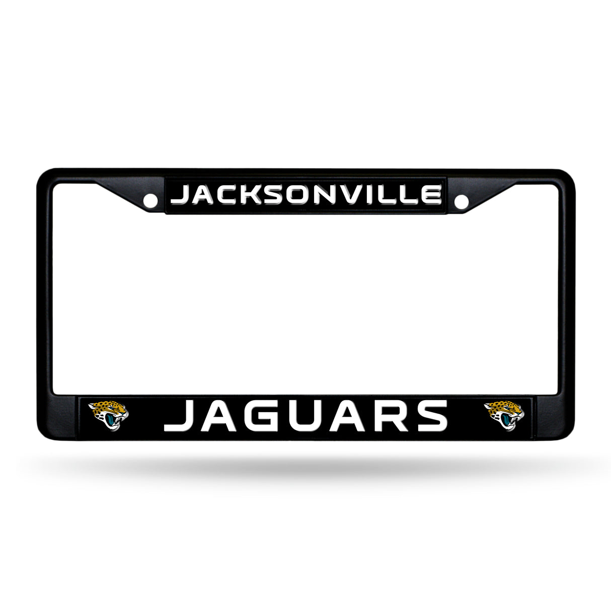 NFL Jacksonville Jaguars Black Chrome License Plate Frame Fan Gear NFL Jacksonville Jaguars