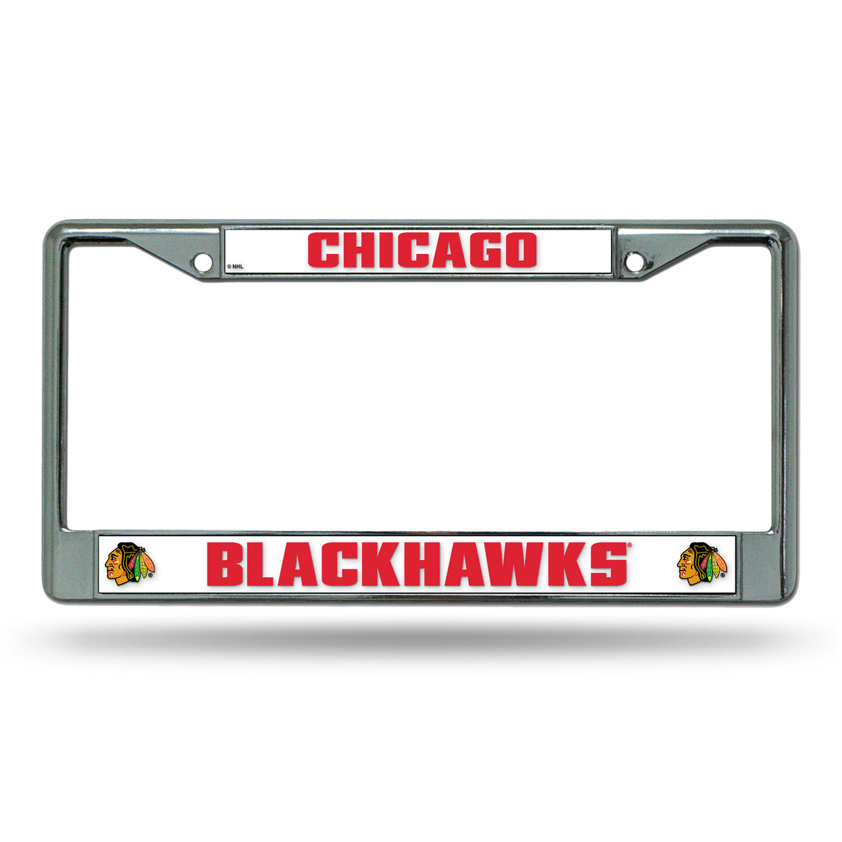 NHL Chicago Blackhawks Chrome License Plate Frame Fan Gear NHL Chicago Blackhawks