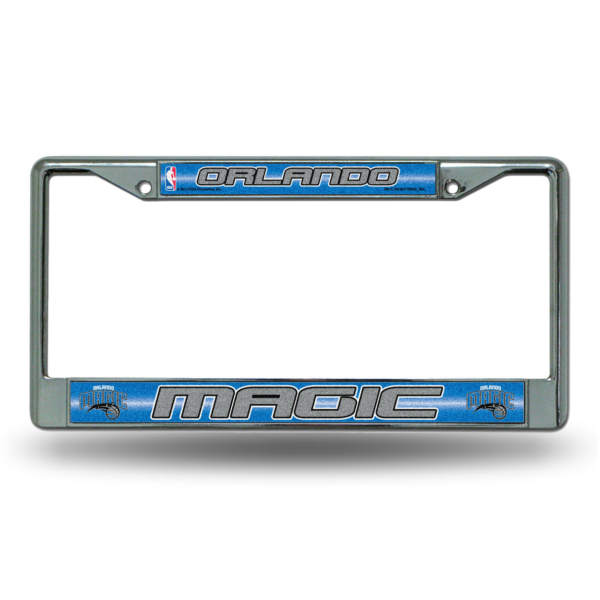 NBA Orlando Magic Chrome Glitter License Plate Frame Fan Gear NBA Orlando Magic