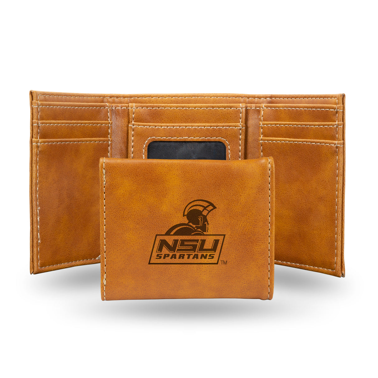 NCAA Norfolk State Spartans Laser Engraved Tri-Fold Wallet Fan Gear NCAA Norfolk State Spartans