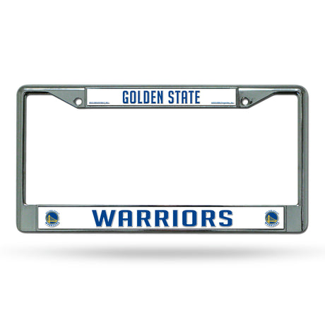 NBA Golden State Warriors Chrome License Plate Frame Fan Gear NBA Golden State Warriors