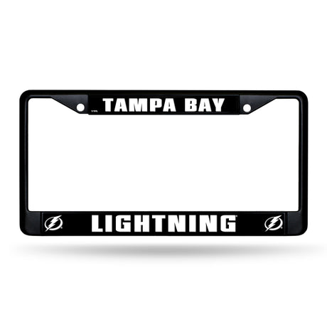 NHL Tampa Bay Lightning Black Chrome License Plate Frame Fan Gear NHL Tampa Bay Lightning