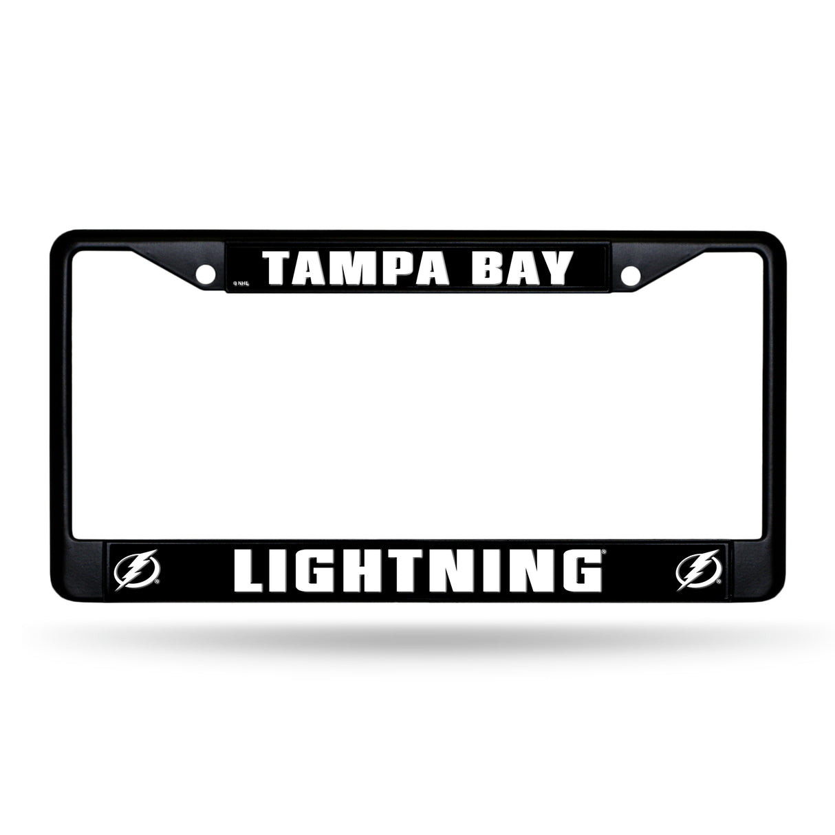 NHL Tampa Bay Lightning Black Chrome License Plate Frame Fan Gear NHL Tampa Bay Lightning