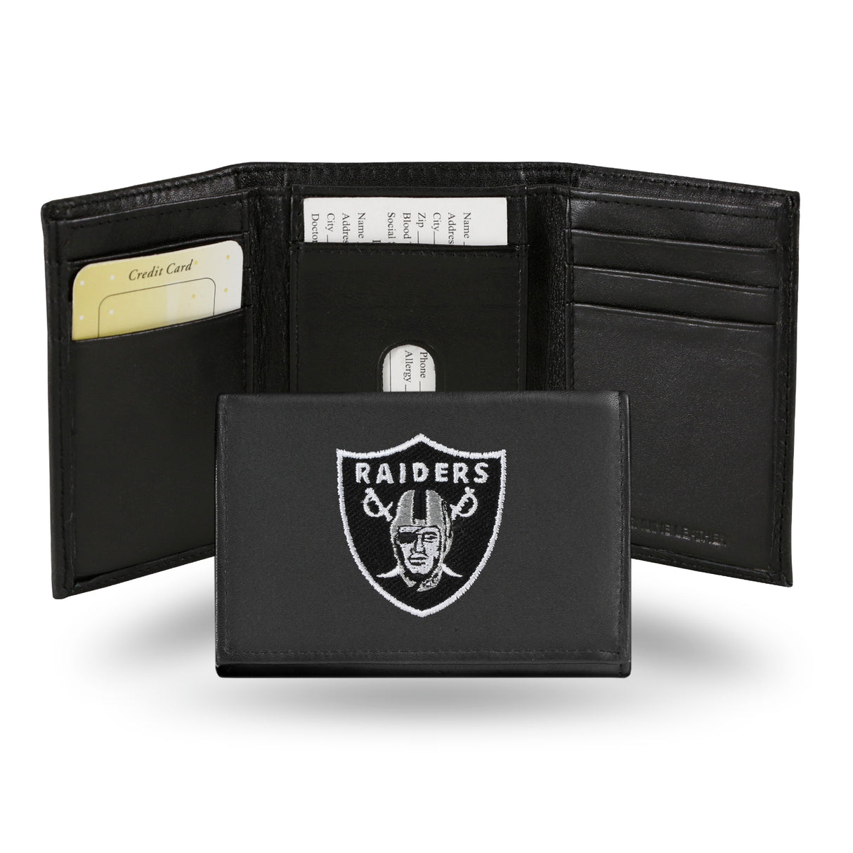 NFL Las Vegas Raiders Tri-Fold Wallet Fan Gear NFL Las Vegas Raiders